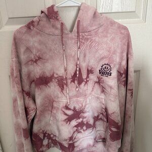 Vans Tie-Dye Hoodie | Pink | “Off The Wall” Back Graphic
